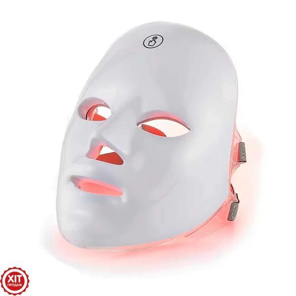 LED-маска для обличчя (7 режимів), від USB / Світлодіодна маска для світлотерапії / Лед маска 0234578817 фото