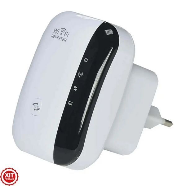 WI-FI підсилювач сигналу до 300 мб/с, в розетку / Розширювач діапазону вай-фай / Маршрутизатор домашній  0234575189 фото