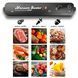 Домашній Вакууматор для харчових продуктів, Vacuum Sealer, Чорний / Пакувальник вакуумний для їжі 0234562465 фото 3