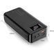 Повербанк 30000мАг з ліхтариком (2хUSB, Type-C, Lightning) KL112, Чорний / Power Bank / Павербанк для телефону  0234570413 фото 6