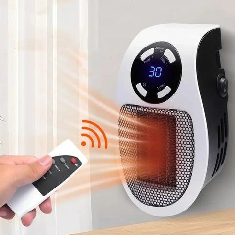 Портативний обігрівач 500W, Portable Heater, з пультом ДК / Електричний міні обігрівач з дисплеєм  0234567405 фото