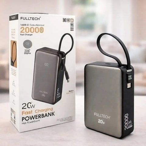 Повербанк 20000mAh 20W швидка зарядка FULLTECH FP31 / Павербанк / Power Bank / Зовнішній АКБ  0234588947 фото