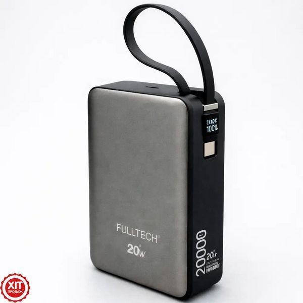 Повербанк 20000mAh 20W швидка зарядка FULLTECH FP31 / Павербанк / Power Bank / Зовнішній АКБ  0234588947 фото