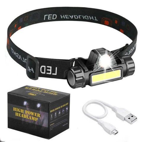 Налобний LED ліхтар акумуляторний BL-8101 XPE+COB / Світлодіодний магнітний ліхтарик на лоб 0234562554 фото