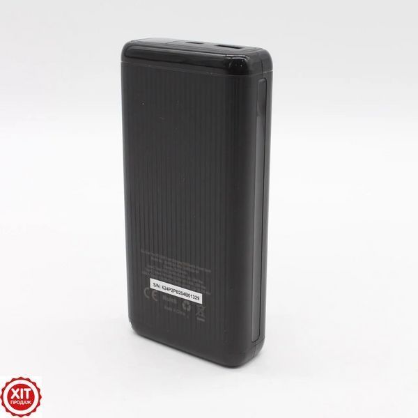 Повербанк 20000 мАг, USB 22,5W + Type-C PD 20W, з LED-дисплеєм BXPB204, Чорний / Powerbank / УМБ / Енергобанк  0234592959 фото
