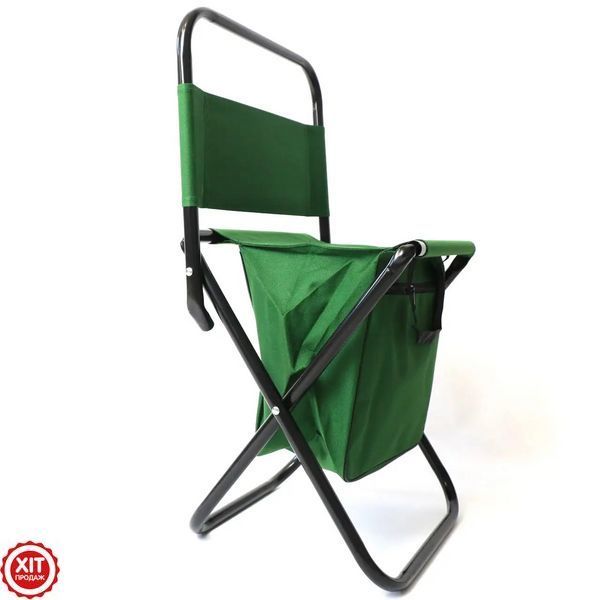 Складний стілець для риболовлі з сумкою, 60&times;35&times;26см, до 110 кг, Зелений / Розкладний стілець для пікніка 0234571774 фото