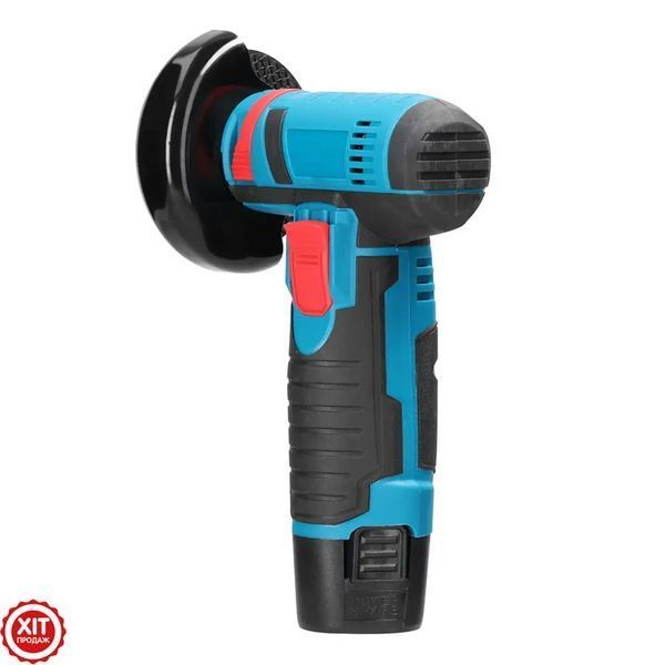 Акумуляторна болгарка 12V в кейсі, з 2 акумуляторами та 2 дисками W-153-7 / Бездротова електроболгарка / Міні болгарка 0234575225 фото