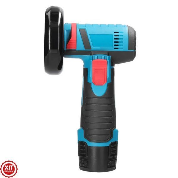 Акумуляторна болгарка 12V в кейсі, з 2 акумуляторами та 2 дисками W-153-7 / Бездротова електроболгарка / Міні болгарка 0234575225 фото