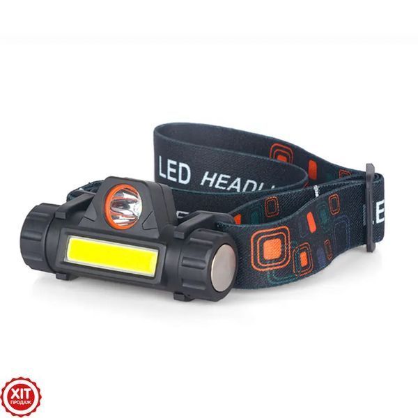 Налобний LED ліхтар акумуляторний BL-8101 XPE+COB / Світлодіодний магнітний ліхтарик на лоб 0234562554 фото