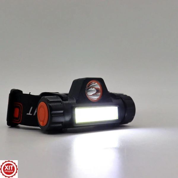 Налобний LED ліхтар акумуляторний BL-8101 XPE+COB / Світлодіодний магнітний ліхтарик на лоб 0234562554 фото