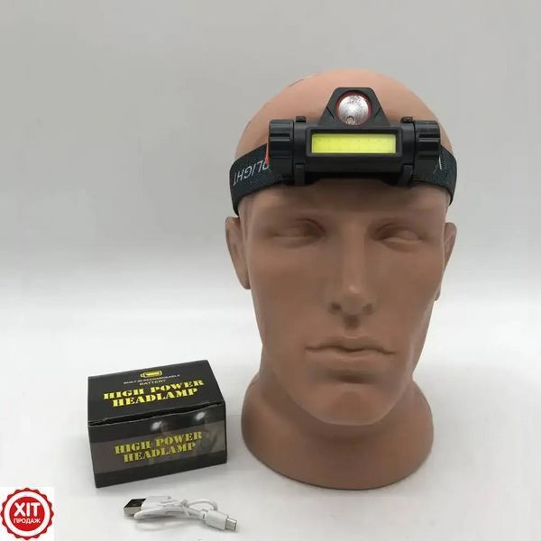 Налобний LED ліхтар акумуляторний BL-8101 XPE+COB / Світлодіодний магнітний ліхтарик на лоб 0234562554 фото