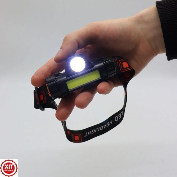 Налобний LED ліхтар акумуляторний BL-8101 XPE+COB / Світлодіодний магнітний ліхтарик на лоб 0234562554 фото