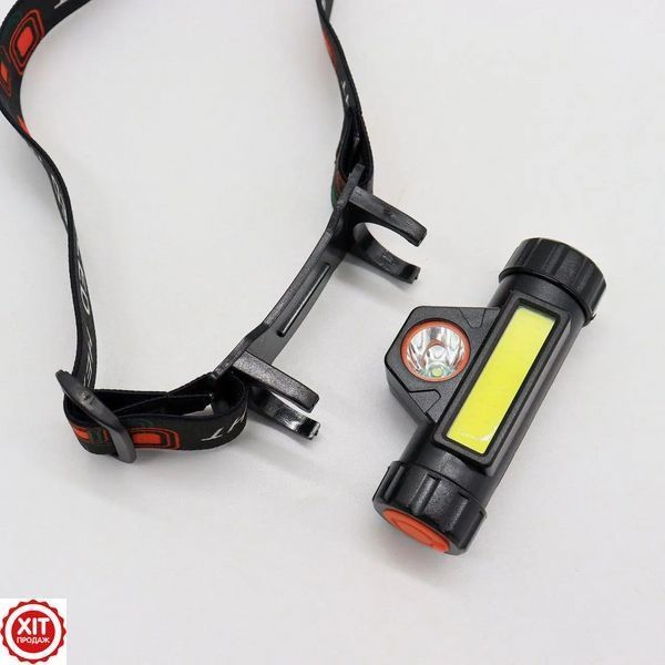Налобний LED ліхтар акумуляторний BL-8101 XPE+COB / Світлодіодний магнітний ліхтарик на лоб 0234562554 фото