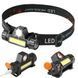 Налобний LED ліхтар акумуляторний BL-8101 XPE+COB / Світлодіодний магнітний ліхтарик на лоб 0234562554 фото 3