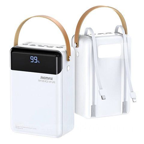 Повербанк 80000мАг, 3хUSB+2хType-C+Lightning, 22.5W, RPP-566 / Павербанк з ліхтариком / PowerBank для телефону  0234583157 фото