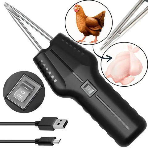 Інструмент для видалення пір'я у птиці, від USB , 160Вт / Електричний вищипувач пір'я / Ощипувач птиці 0234578191 фото