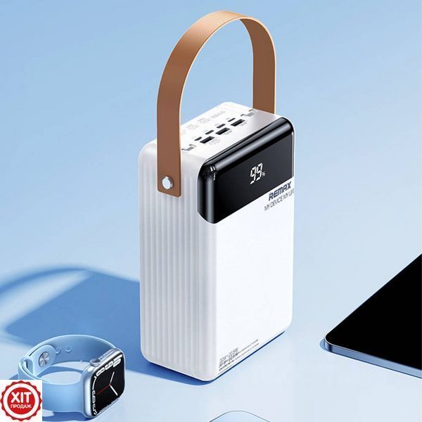 Повербанк 80000мАг, 3хUSB+2хType-C+Lightning, 22.5W, RPP-566 / Павербанк з ліхтариком / PowerBank для телефону  0234583157 фото