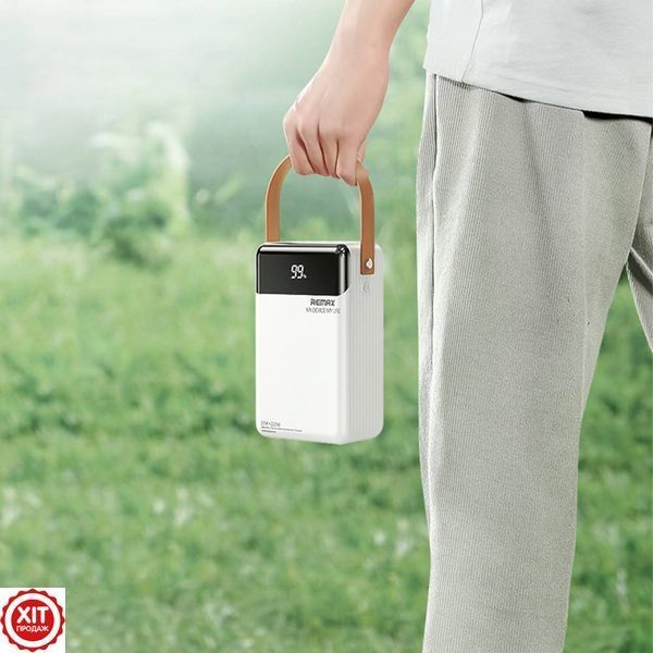 Повербанк 80000мАг, 3хUSB+2хType-C+Lightning, 22.5W, RPP-566 / Павербанк з ліхтариком / PowerBank для телефону  0234583157 фото
