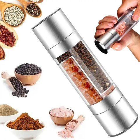 Подвійний млин для перцю та солі механічний, Duo Grinder / Ручний млин для спецій / Подрібнювач спецій 0234574317 фото