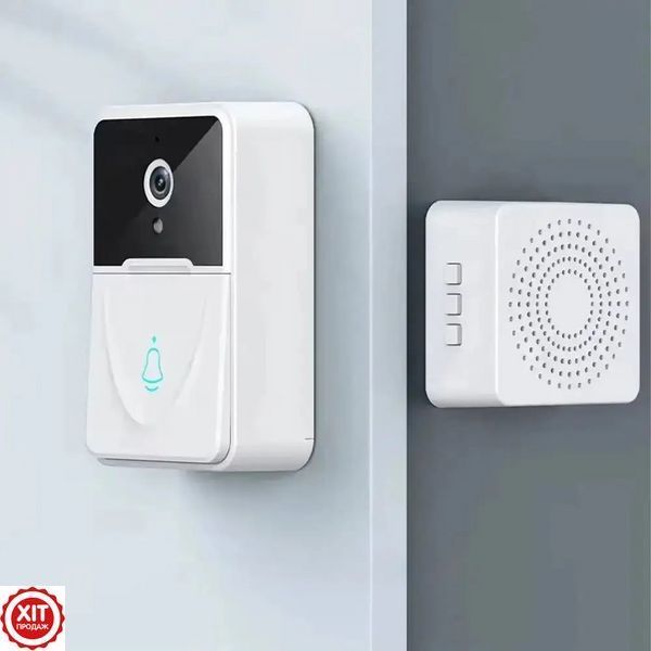 Бездротовий дзвінок з відеокамерою з WiFi, Tuya Video Doorbell Home / Відеодомофон / Домофон з камерою 0234570603 фото