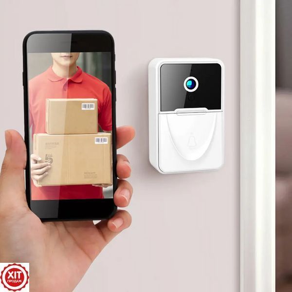 Бездротовий дзвінок з відеокамерою з WiFi, Tuya Video Doorbell Home / Відеодомофон / Домофон з камерою 0234570603 фото