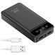 Powerbank 30000mAh (2хUSB), з ліхтариком, MAXCELL PJ0086, Чорний / Повербанк / Павербанк / Портативний зарядний пристрій  0234591552 фото 1