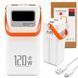 Павербанк з ліхтариком 100000mAh, 120W, QC3,0, LCD, DX205, Білий / Павербанк 100000 мАг швидка зарядка / Павербанк з кабелями  0234594262 фото 1