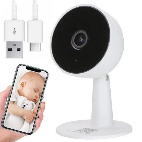 WiFi відеоняня з датчиком руху, 1080P, від USB / Розумна камера відеоспостереження / Смарт камера спостереження 0234577230 фото