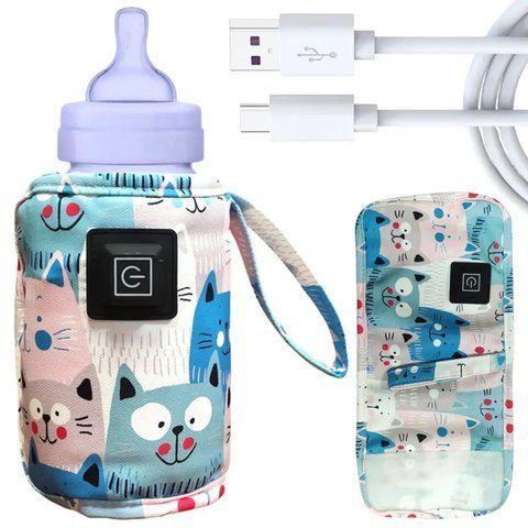 Підігрівач для пляшечок 3 режими, до +60&deg;, від USB / Термос для пляшечок / Нагрівач для пляшок 0234576822 фото