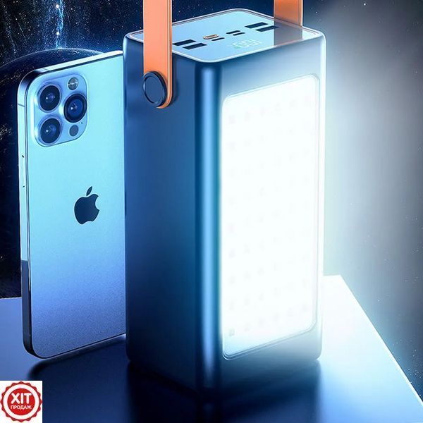 Повербанк 100000мАг з ліхтариком, 4хUSB, YM-655 / Power Bank зі швидкою зарядкою / Павербанк для телефону / УМБ  0234572970 фото