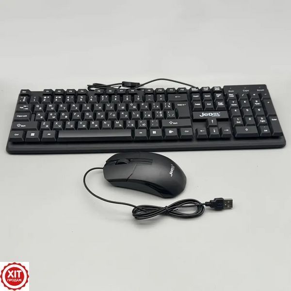 Комплект дротова клавіатура та мишка, від USB, JEDEL G18 / Комп'ютерна мишка / Клавіатура з мишкою  0234591637 фото