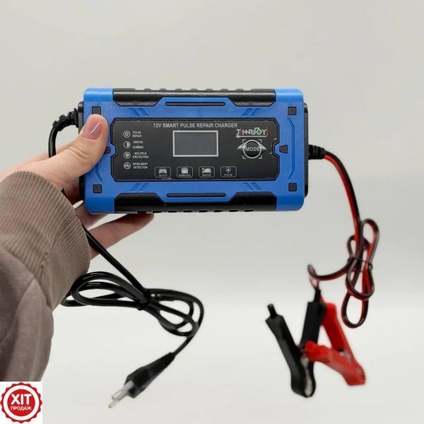 Зарядний пристрій для акумуляторів 12V, 10A / Зарядка для акумулятора / Імпульсний зарядний для АКБ 0234579196 фото