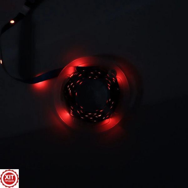Комплект 2шт Світлодіодна LED стрічка 5м, від USB + пульт / Багатокольорова стрічка для інтер'єру / RGB підсвічування  0234568458 фото