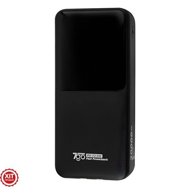 Повербанк на 20000mAh + 2 кабеля, 2хUSB, PD22.5W, 7GO GPW-07 / Павербанк для зарядки телефону / PowerBank  0234585844 фото