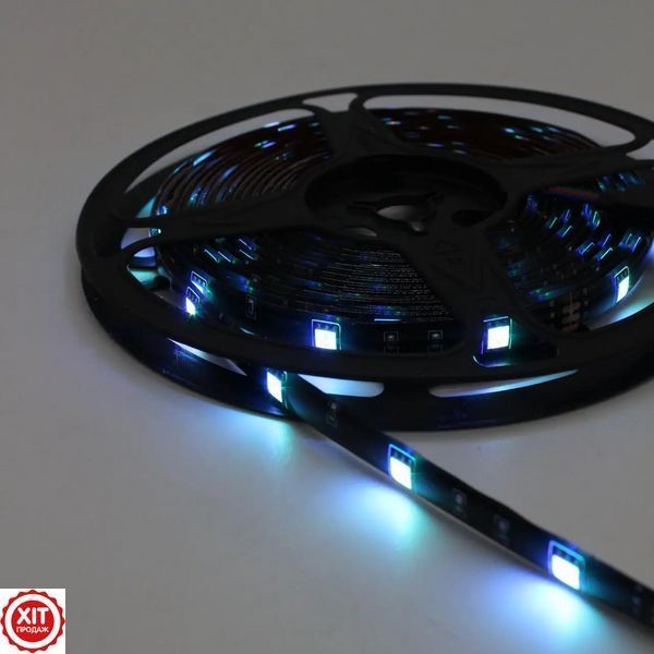 Світлодіодна стрічка 5 м, від USB + пульт TV LED Strip CB-5050 / Кімнатна лед підсвітка / RGB стрічка від повербанку  0234568418 фото