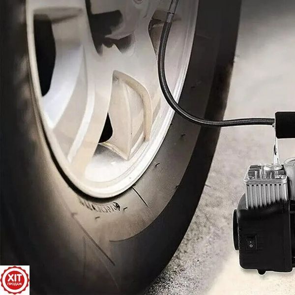 Автомобільний двопоршневий компресор 12V, 85л/хв, Air Compressor 628-4x4 / Повітряний компресор для авто 0234571292 фото