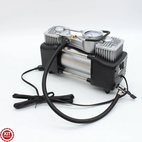 Автомобільний двопоршневий компресор 12V, 85л/хв, Air Compressor 628-4x4 / Повітряний компресор для авто 0234571292 фото