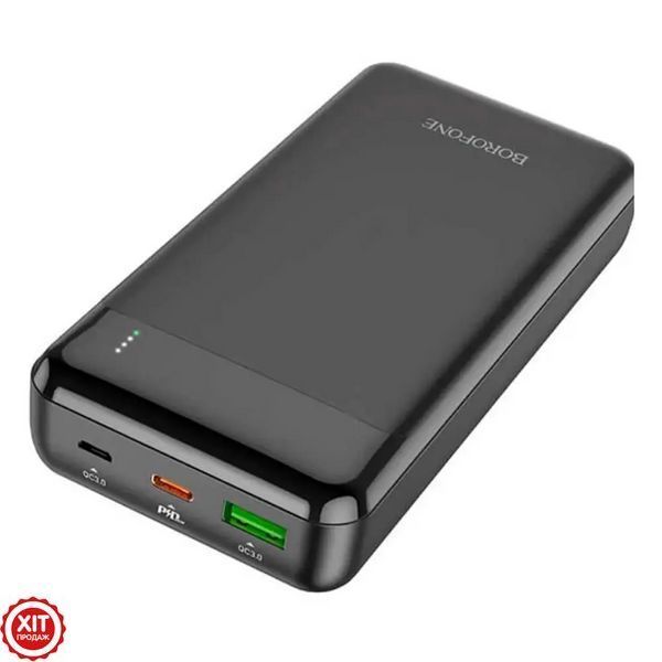 Повербанк 20000мАч, 20Вт (USB/Type-C/Micro-USB) BOROFONE 19A / Павербанк / PowerBank / Портативний акумулятор 02345742500 фото