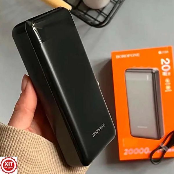 Повербанк 20000мАч, 20Вт (USB/Type-C/Micro-USB) BOROFONE 19A / Павербанк / PowerBank / Портативний акумулятор 02345742500 фото