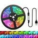 Світлодіодна стрічка 5 м, від USB + пульт TV LED Strip CB-5050 / Кімнатна лед підсвітка / RGB стрічка від повербанку  0234568418 фото 7