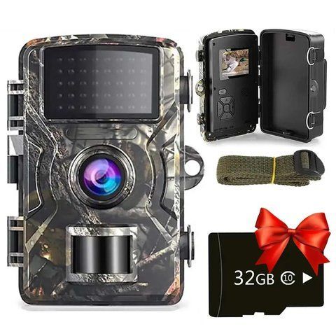 Фотопастка з датчиком руху 16Мп, DL-001 + Подарунок Карта пам'яті 32GB / Камера для спостереження за природою  0234574327 фото