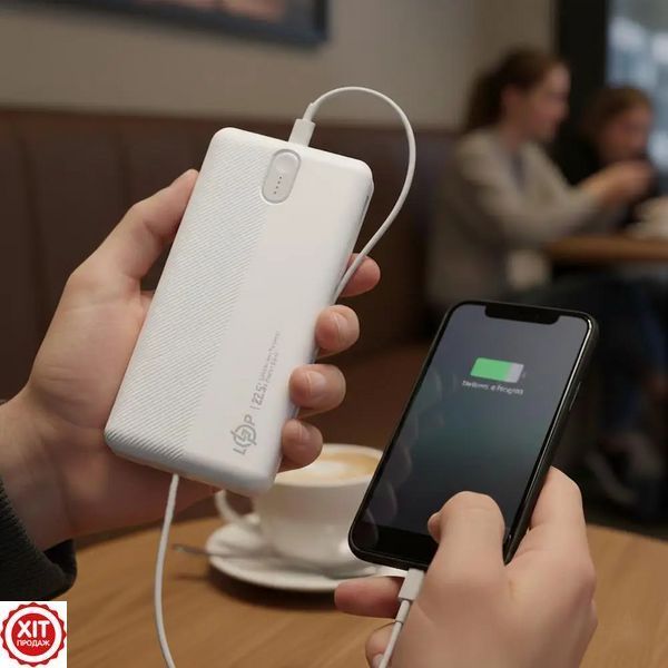 Повербанк, 10000 мАг, Type-C, MicroUSB, Lightning, 22.5Вт, PQ13 / ПАвербанк / Powerbank / Портативний акумулятор  0345602675 фото