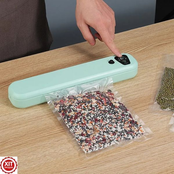 Вакууматор Vacuum Sealer + Подарунок Пакети в рулоні для вакууматора 5 м х 20 см 023456246502 фото