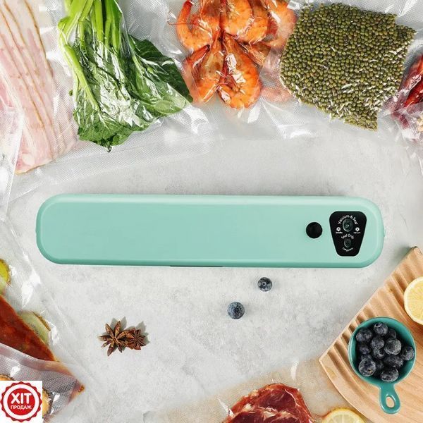 Вакууматор Vacuum Sealer + Подарунок Пакети в рулоні для вакууматора 5 м х 20 см 023456246502 фото