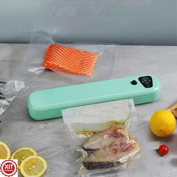 Вакууматор Vacuum Sealer + Подарунок Пакети в рулоні для вакууматора 5 м х 20 см 023456246502 фото