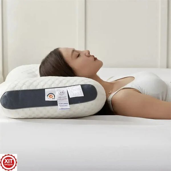 Ортопедична подушка 70х40х10см + Подарунок Подушка для ніг Leg Pillow / Ергономічна подушка з пам'ять для сну  0234569745 фото