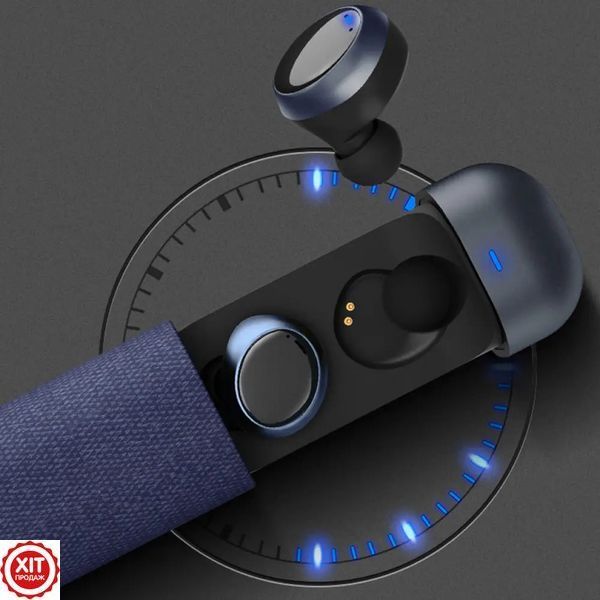 Гарнітура Double з кейсом Bluetooth TWS19 / Бездротові блютуз навушники / Bluetooth навушники з шумодавом 0234571537 фото