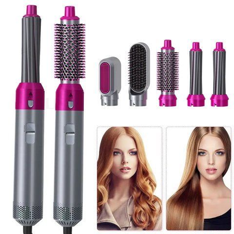Мультистайлер 5 в 1 (1000Вт) Hot Air Styler / Фен браш для укладання волосся / Стайлер для волосся 0234563697 фото