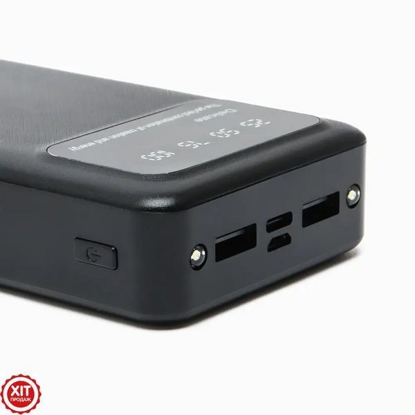 Повербанк 40000 мАч з дисплеєм та ліхтариком, 2хUSB, P40 / Power bank / Павербанк для телефону / Портативний зовнішній акумулятор  0234581620 фото