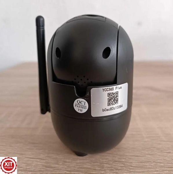WiFi камера відеоспостереження з нічним баченням, YCC365Plus, Чорний / Вайфай камера спостереження / Відеоняня  0234577514 фото